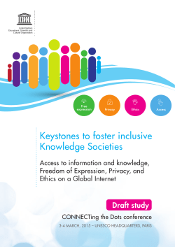 Keystones to foster inclusive Knowledge Societies