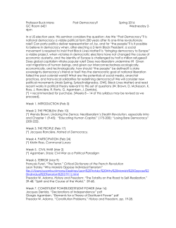 Post-Democracy - Susan Buck