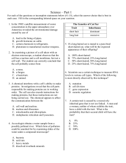 Practice Biology End of Course Exam