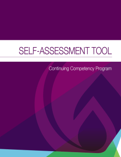 Self-Assessment Tool (Word) - College of Licensed Practical Nurses