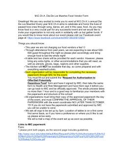 Food Vendor Form DDLM