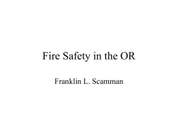 Fire Safety in the OR