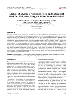 Analysis of a Large Grounding System and Subsequent Field Test