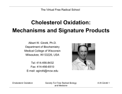 Cholesterol Oxidation