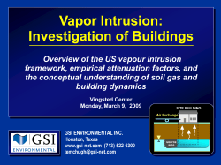 Temporal Variability in Soil Gas TCE Concentration (from Blayne
