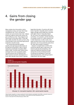 4. Gains from closing the gender gap
