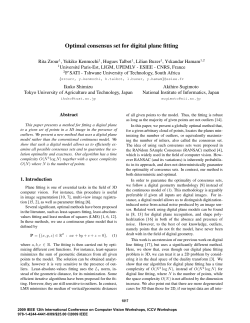Optimal consensus set for digital plane fitting