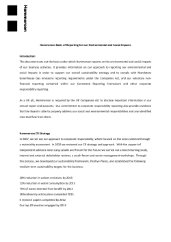 Hammerson Basis of Reporting