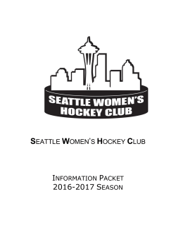 2016-2017 season - Seattle Women`s Hockey Club