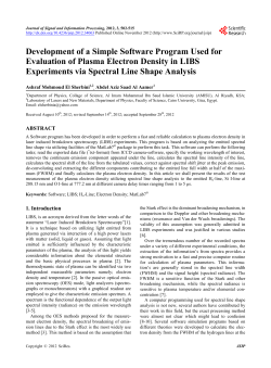 Development of a Simple Software Program Used for Evaluation of