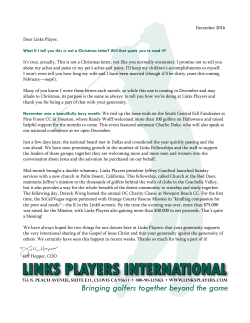 LINKS PLAYERS INTERNATIONAL