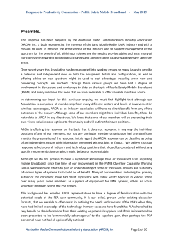 Australian Radio Communications Industry Association (ARCIA)