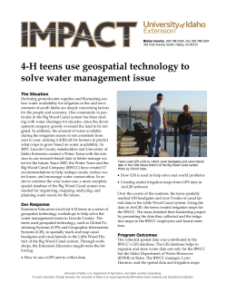 4-H teens use geospatial technology to solve