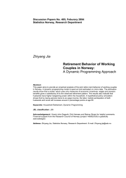 A Dynamic Programming Approach