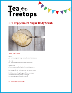 DIY Peppermint Sugar Body Scrub