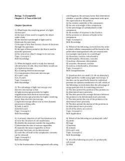 Biology, 7e (Campbell) Chapter 7: Membrane Structure and Function