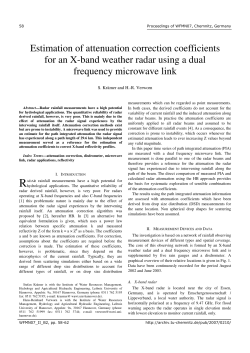 Estimation of attenuation correction coefficients for an X