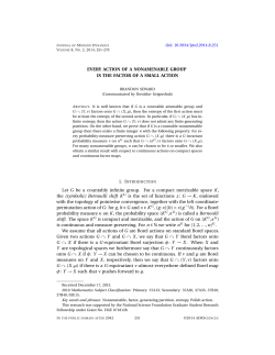 EVERY ACTION OF A NONAMENABLE GROUP IS THE FACTOR