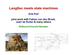 LangSec meets protocol state machines