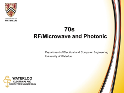 70s RF/Microwave and Photonic