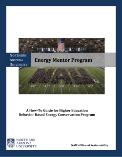 Energy Mentor Program - Northern Arizona University