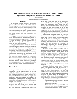The Economic Impact of Software Development Process Choice
