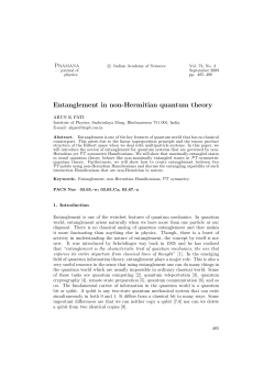 Entanglement in non-Hermitian quantum theory