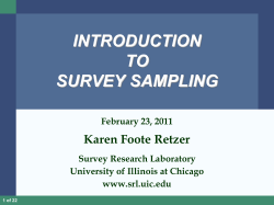 Sample - Survey Research Laboratory