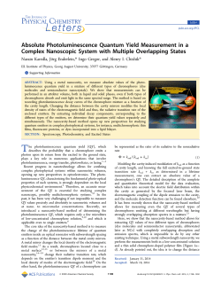 Absolute Photoluminescence Quantum Yield Measurement in a