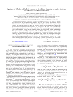 Signatures of diffusion and ballistic transport in the stiffness