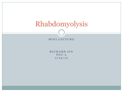 Rhabdomyolysis