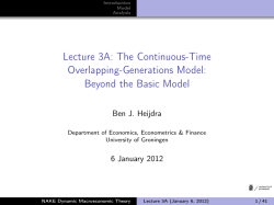 Lecture 3A: The Continuous-Time Overlapping