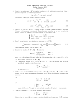 (TATA27) Spring Semester 2017 Homework 3 3.1 Consider two