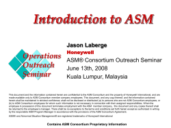 Introduction to ASM