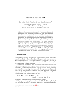 Haskell Is Not Not ML