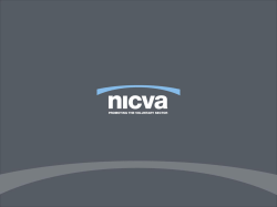 Presentation NICVA - Euromed Carrefour Sicilia