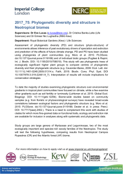 2017_75: Phylogenetic diversity and structure in
