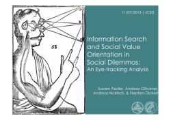 Information Search and Social Value Orientation in Social Dilemmas: