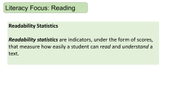Readability statistics and DART activities Filesize