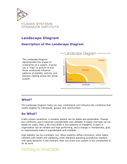 Landscape Diagram - Human Systems Dynamics Institute