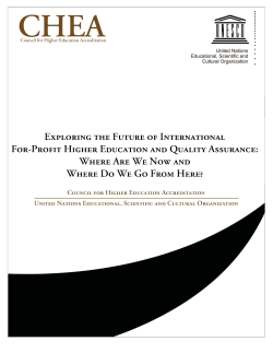 Exploring the Future of International For
