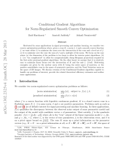 Conditional Gradient Algorithms for Norm