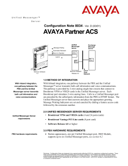 Configuration Note 8034 - Ver. D (03/01)