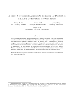 A Simple Nonparametric Approach to Estimating the Distribution of