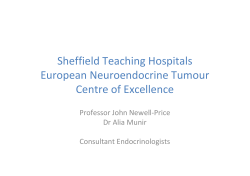 Enclosure A2 - NeuroendocrineTumours20.1.15