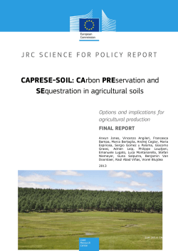 CAPRESE-SOIL: CArbon PREservation and SEquestration in