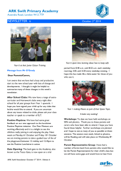 ARK Swift Primary Academy Australia Road, London W12 7TP