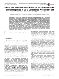 Effects of Carbon Allotropic Forms on Microstructure and