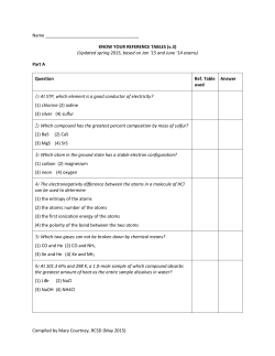 Know Your Reference Tables