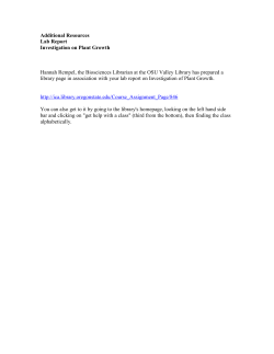 TAKE THESE PAGES HOME TO COMPLETE YOUR LAB REPORT